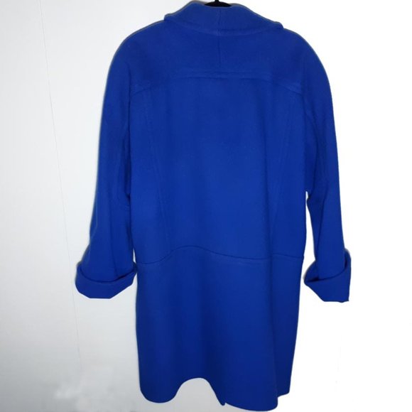"London Fog" Royal blue wool coat. Size 16 - Picture 3 of 4